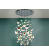 Dimmable 55 Light Light Pendant Light Cluster Drop Chrome Copper Brass -3