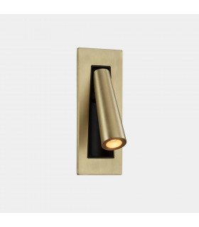 LED Recessed Fold Away Reading Light Matt Gold IP20 2.1W 2700K