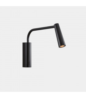 LED Reading Light Adjustable Arm Metallic Black IP20 2.1W 2700K