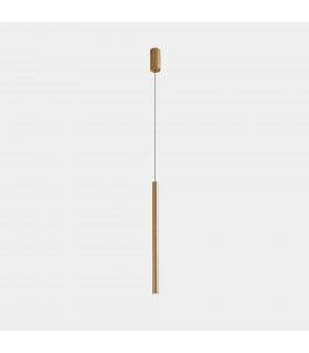 LED Slim Pendants Surface Mounted Matt Gold IP20 7.7W 3000K