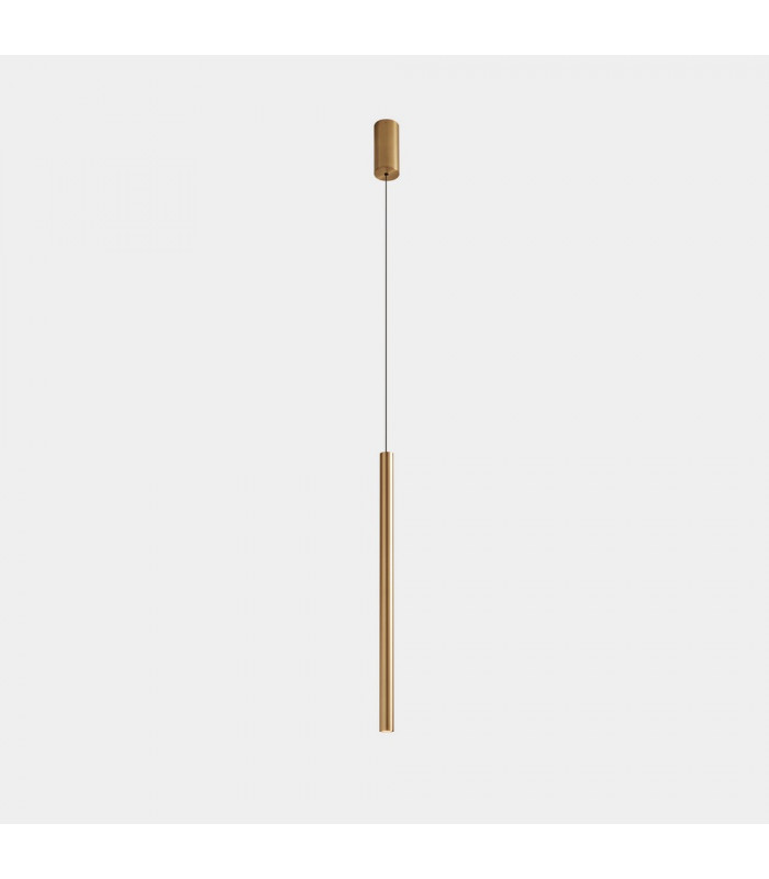 LED Slim Pendants Recessed Matt Gold IP20 7.7W 3000K