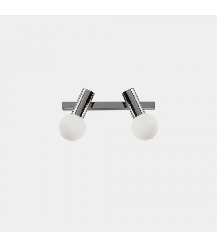 Bathroom Twin Wall Light Chrome E14