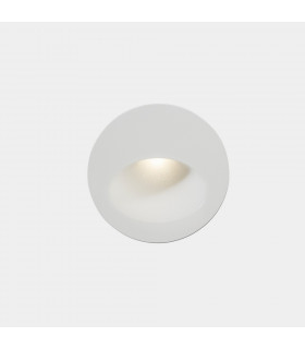 Outdoor LED Recessed Wall Light Round White IP65 2.2W 4000K