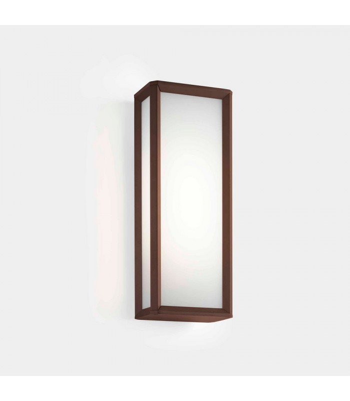 Outdoor LED Box Wall Lantern Brown, White IP65 21.8W 2700K