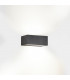 Outdoor LED Up Down Light Urban Grey, Opal IP65 17.5W 2700K