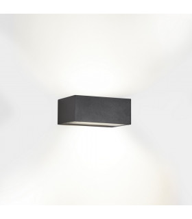 Outdoor LED Up Down Light Urban Grey, Opal IP65 17.5W 2700K