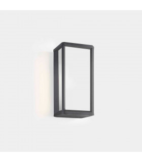 Outdoor LED Mini Box Wall Lantern Urban Grey, White IP65 9W 2700K