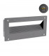 Outdoor LED Recessed Wall Light Urban Grey, Matt IP65 5.5W 3000K Dimmable