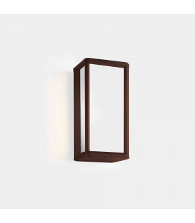 Outdoor LED Mini Box Wall Lantern Brown, White IP65 9W 2700K