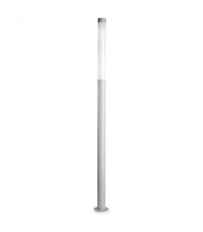 Outdoor LED Bollard Grey, Opal IP65 3000K Dimmable