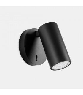 Single Spotlight Wall Lamp Black GU10