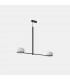Straight Bar Pendant Black, White E14