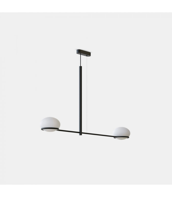 Straight Bar Pendant Black, White E14