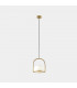 Globe Pendant Gold, White E14