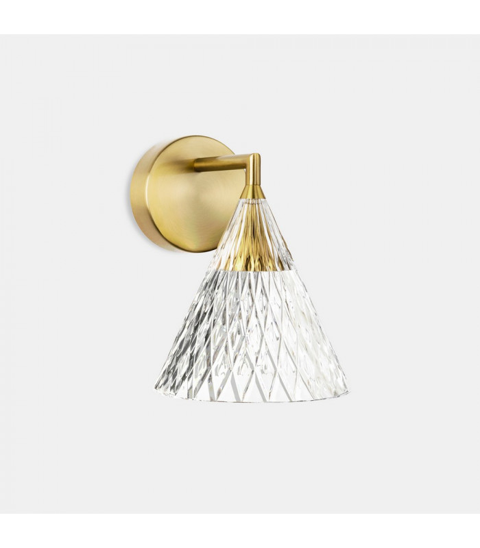 LED Glass Dome Shade Gold IP20 6.7W 2700K