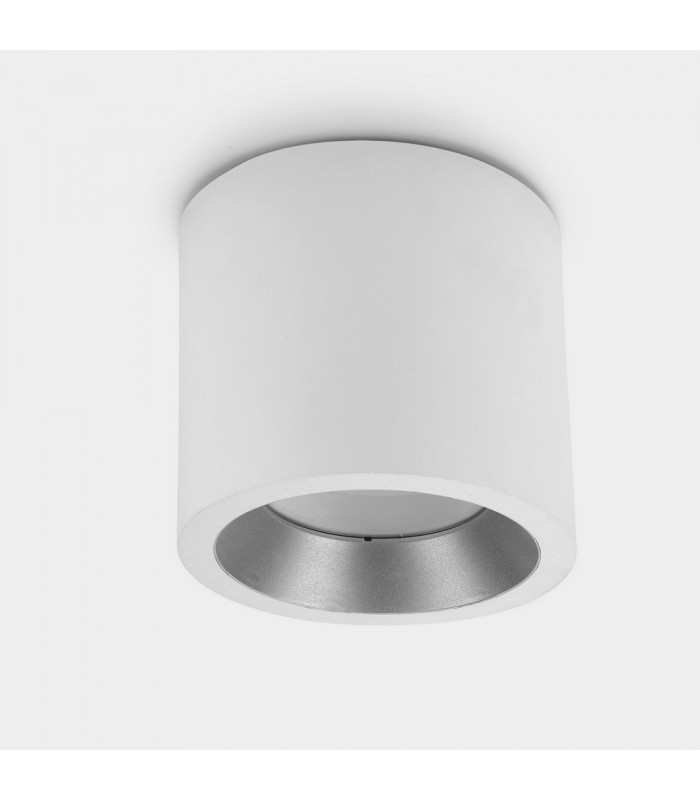 Outdoor LED Surface Mounted Downlight Large White IP65 23W 4000K