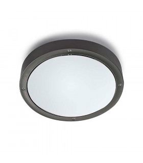 Outdoor Simple Flush Urban Grey, Opal IP65 E27