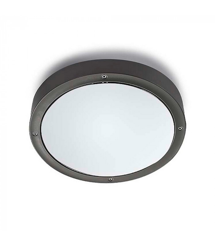 Outdoor Simple Flush Urban Grey, Opal IP65 E27