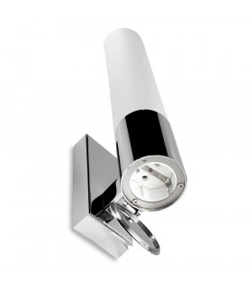 1 Light Bathroom Wall Light Chrome IP44 E14