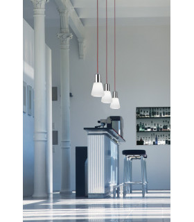 1 Light Ceiling Pendant Chrome E27