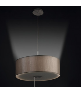 1 Light Ceiling Pendant Satin Nickel E27