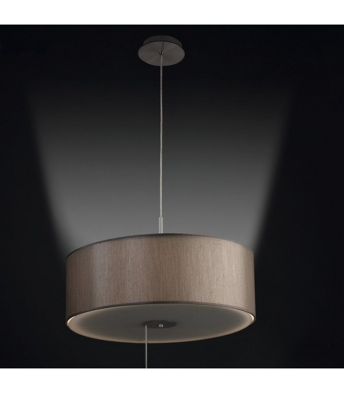 1 Light Ceiling Pendant Satin Nickel E27