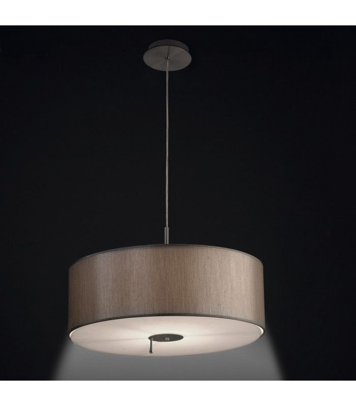 1 Light Ceiling Pendant Satin Nickel E27-2