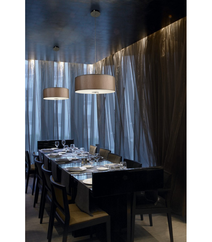 1 Light Ceiling Pendant Satin Nickel E27-3