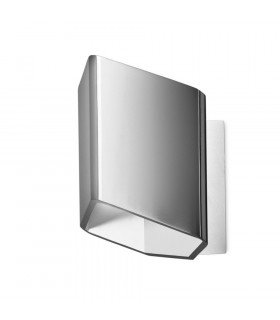 LED 1 Light Indoor Wall Light Brushed Aluminium