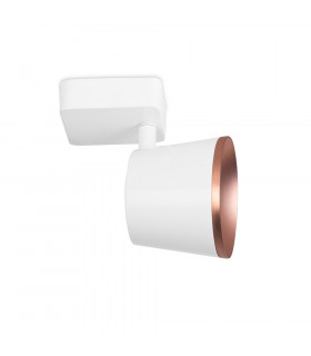 Integrated LED Indoor Dome Wall / Ceiling Light White Copper