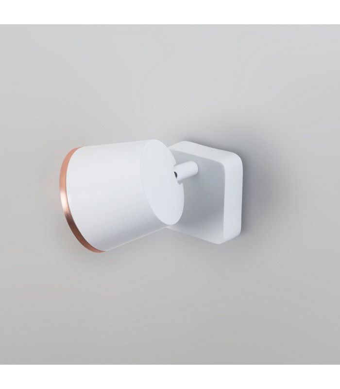 Integrated LED Indoor Dome Wall / Ceiling Light White Copper-4