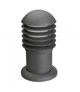 1 Light Small Outdoor Bollard Light Urban Grey IP44 E27
