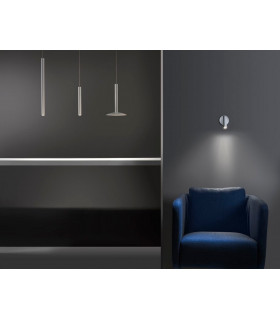 LED Small Super Slim Ceiling Pendant Light Black 3cm