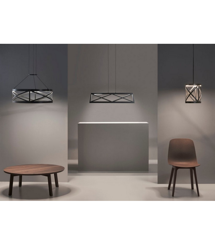 LED Wall / Ceiling Pendant Light Black-3
