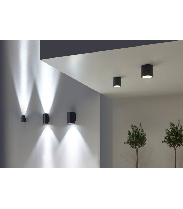 LED Outdoor Large Wall Light Urban Grey IP55-3