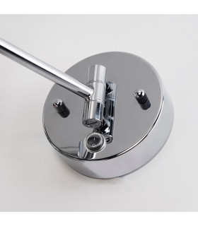 LED Bathroom Magnifying Adjustable Wall Light Chrome Mirror IP44