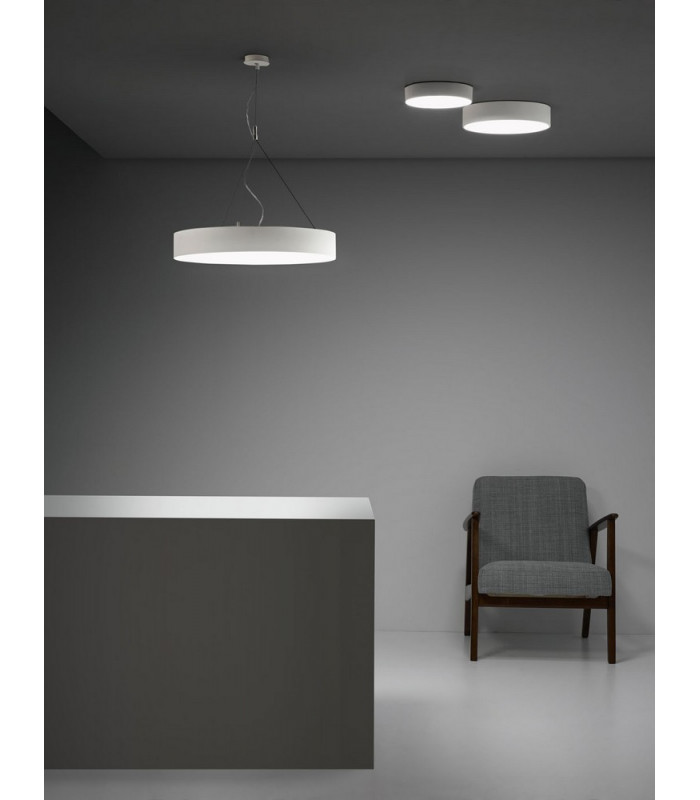 LED Round Flush Ceiling Light White Phase Cut Dimming 33cm 2720lm 3000K-2