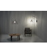 Cage Ceiling Pendant Matt Black Light Wood 1x E27 24.7cm-2