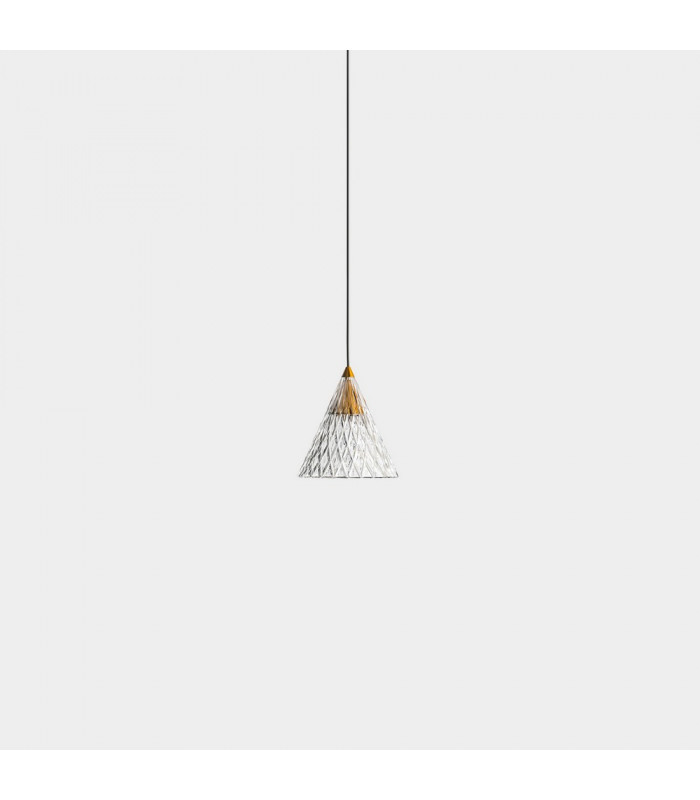 LED 1 Light Dome Ceiling Pendant Gold Matt White Phase Cut Dimming 13cm 725lm 2700K-2