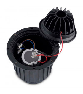 Outdoor LED Recessed Ground Uplight Stainless Steel Polished 18.5cm 1667lm 10deg. 3000K IP67