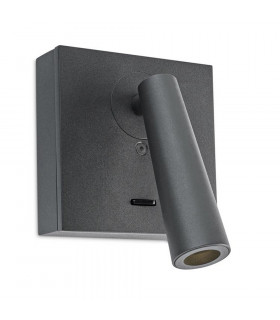 LED Wall Reading Wall Light Urban Grey 179lm 2700K