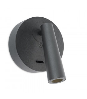 LED Wall Reading Light Urban Grey 179lm 2700K