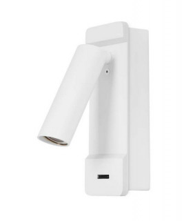 LED Wall Reading Light Matt White 179lm 2700K