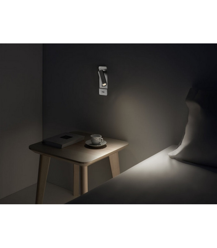 LED Wall Reading Light Satin Nickel 179lm 2700K-2