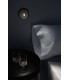 LED Flush Wall Light Matt Black 380lm 3000K