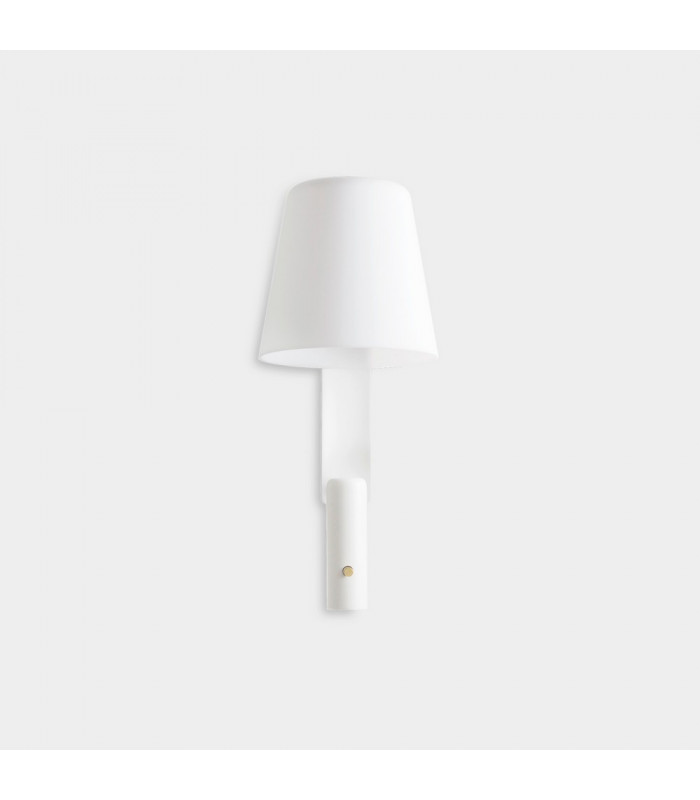 LED Wall Light Matt White with Shade 615lm 3000K