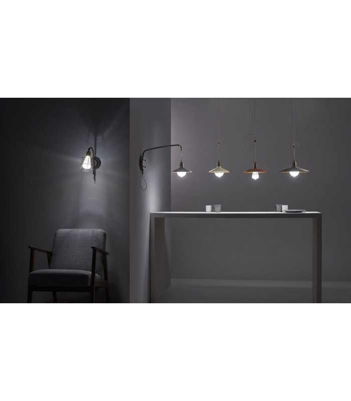LED Wall Light Dark Brown Patin 914lm 3000K