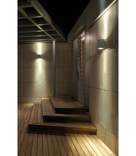Outdoor LED Up & Down Wall Light Grey 1690lm 3000K IP55