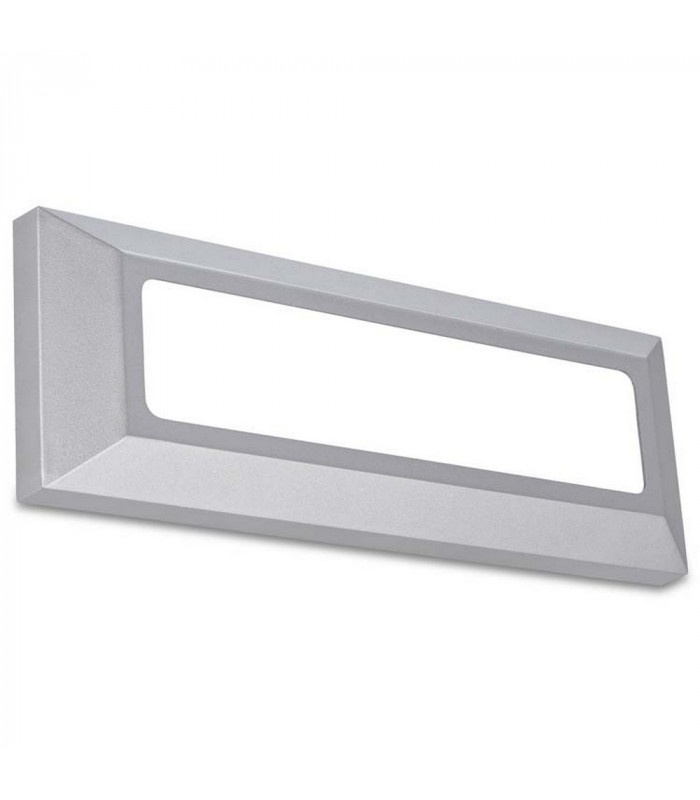 Outdoor LED Wall Surface Mounted Light Grey 8cm 440lm 4000K IP65-2