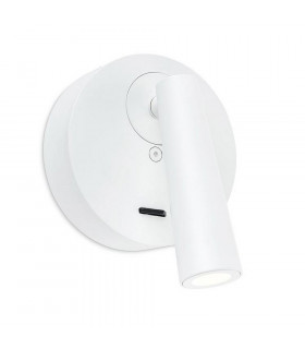 LED Wall Reading Light White Urban Grey 175lm 2700K